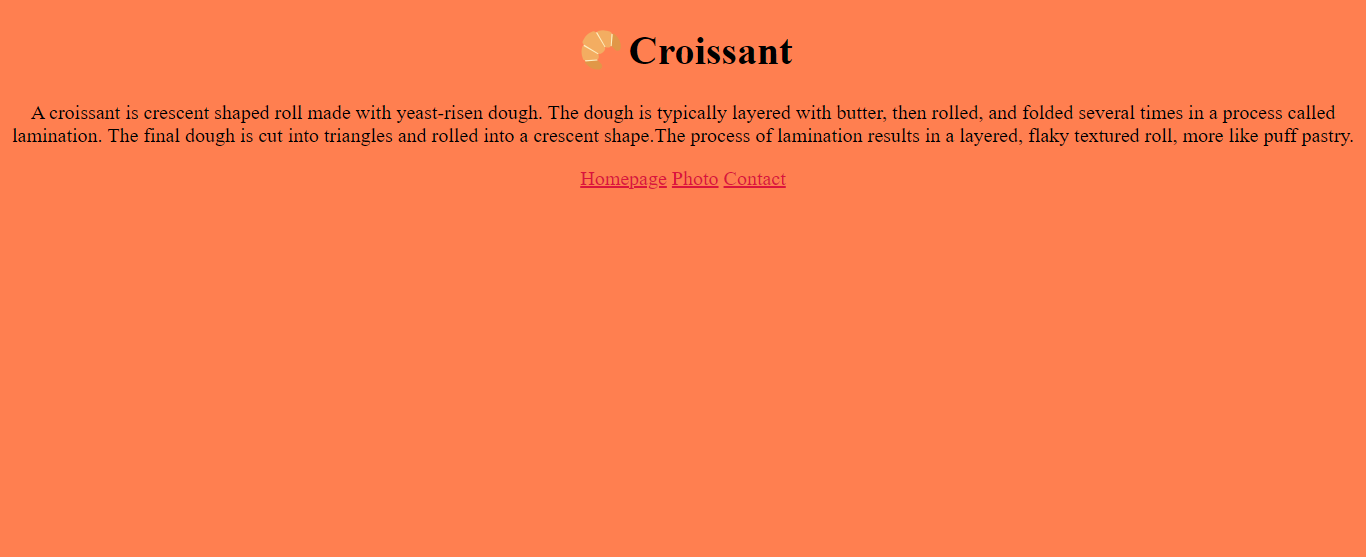 Croissant project picture